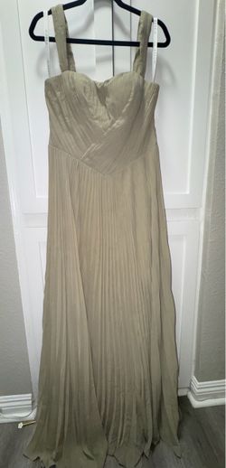 Azazie pleated bridesmaid dress