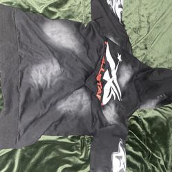  Hellstar Airbrushed Skull Hoodie 'Black'