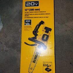 DeWalt 20v Max Cordless Compact Chainsaw Kit 