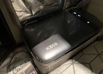 ICECO GO20 Dual Zone 12V Refrigerator, Portable Fridge Freezer with SECOP Compressor, DC 12/24V, AC