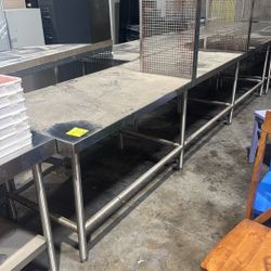 Long Stainless Table