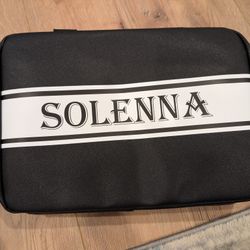 Solenna Black Travel Toiletry Bag