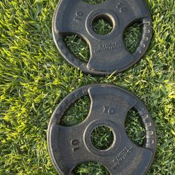 Pair Of 10 Lb Weight Plates