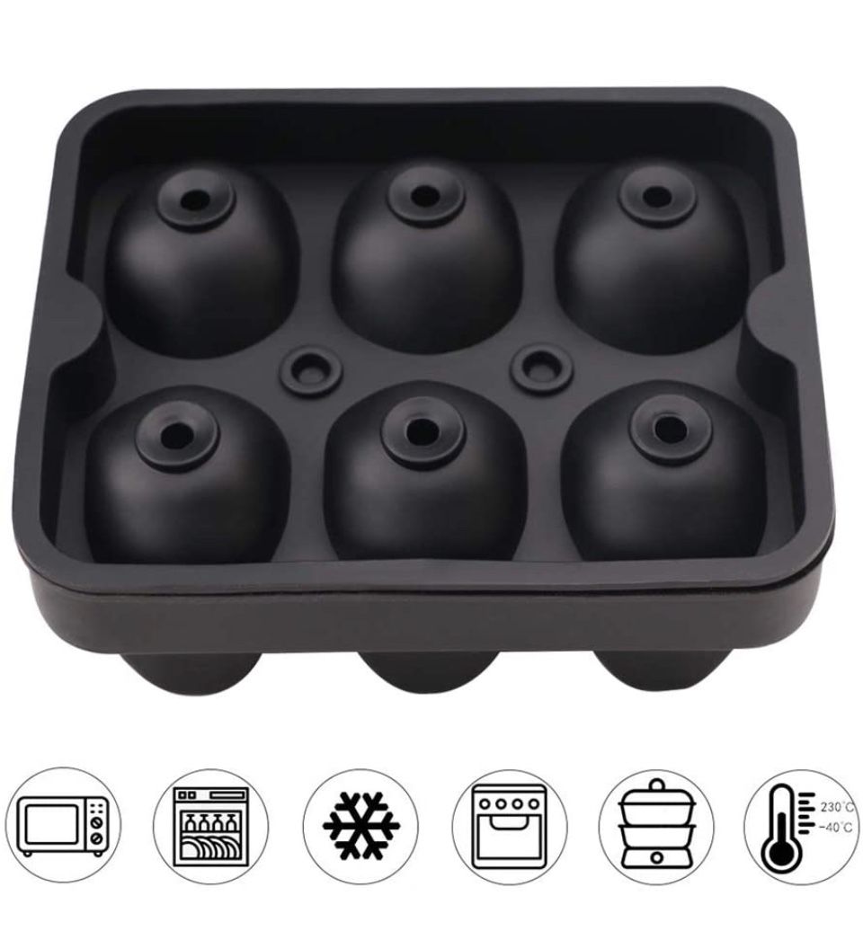 NEW! 3D Skull Ice Mold Trays In 6 Capacities,Easy Release And Reusable Silicone Molds,Cute And Funny Ice Skull For Whiskey,Cocktails And Bourbon Juice