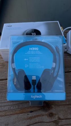 NEW Logitech H390 USB Headset w/ Noise-Canceling Mic (Sealed)
