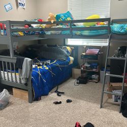 Triple Bunk Bed Frame
