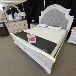 Take Home Pay Later Only $39 Down Payment 🌟 Bedroom Furniture Set Dresser, Mirror, Nightstand, Chest, Mattress, Queen Size Bed, King Size Bed 