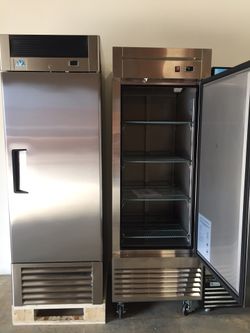 One Door Stainless Steel Refrigerator