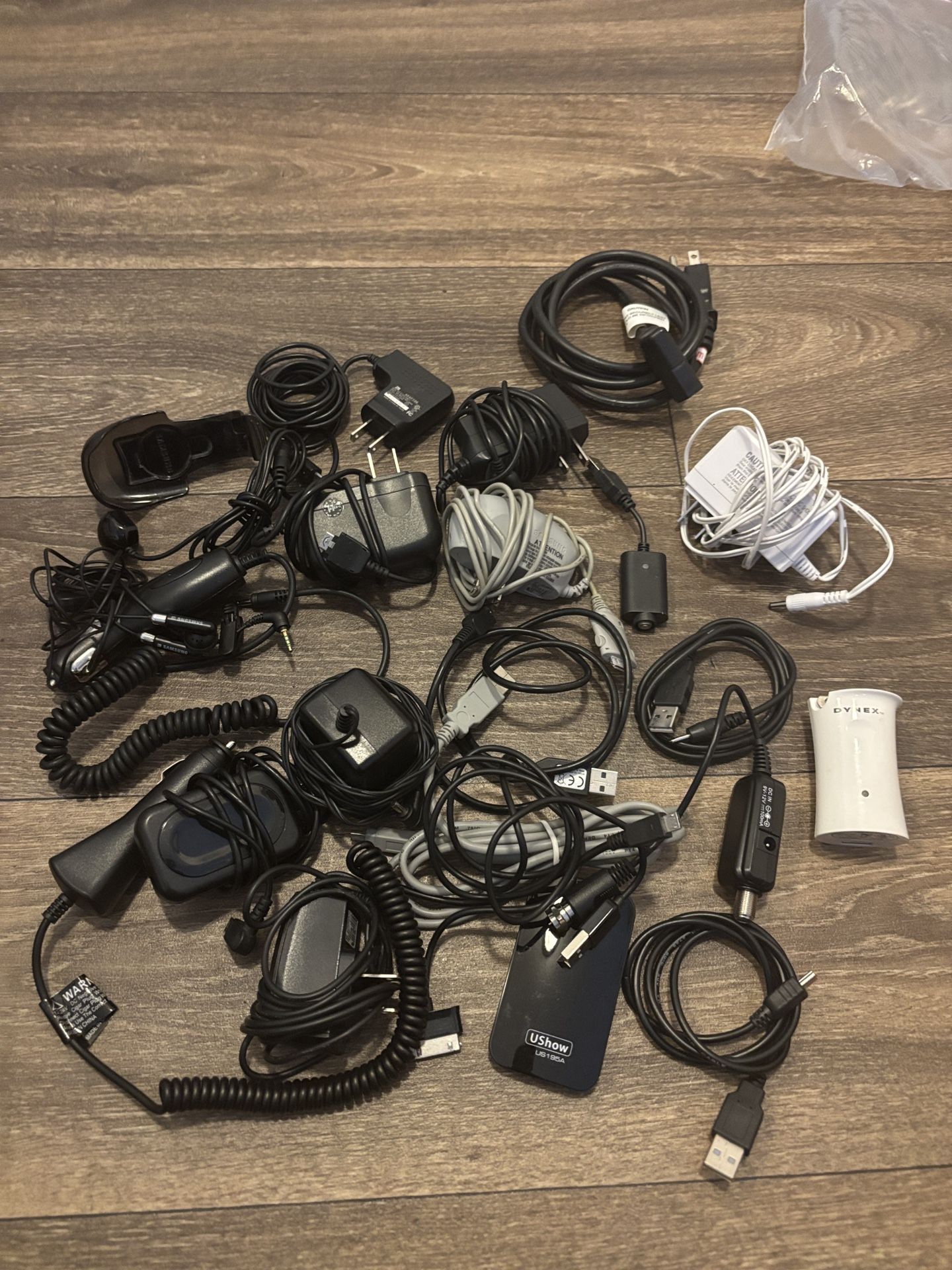 Various Cables And Chargers