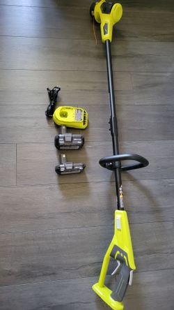 Ryobi 18v String Trimmer with 2 Batteries and Charger