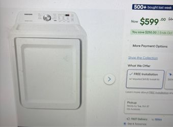 Used Samsung dryer