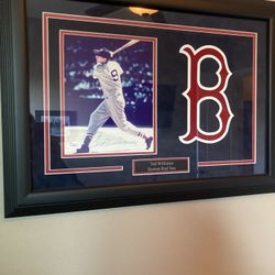 Ted Williams Signed Photo. Boston Red Sox