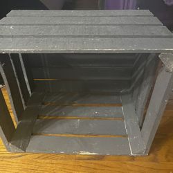 Rustic Slotted Wood Decor Crate 18” x 12.5 x 15” Use either direction