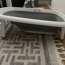 Collapsible Baby Tub, Infant Bath (Free Whale Cushion)