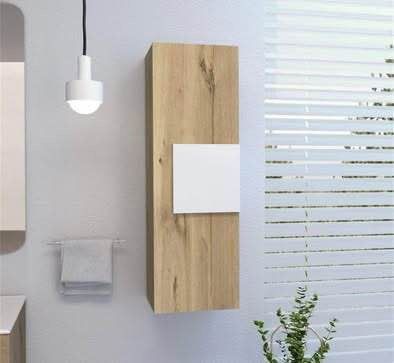 Assembled New 38”H Floating Medicine Cabinet Single Door 3 Shelves