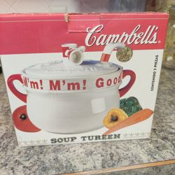 RARE CAMPBELL'S SOUP TUREEN + LADLE