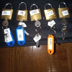 Lot of  61 Preused Little Master Padlocks for Locking Wrist, Ankle Cuffs,luggage,gym bag,door