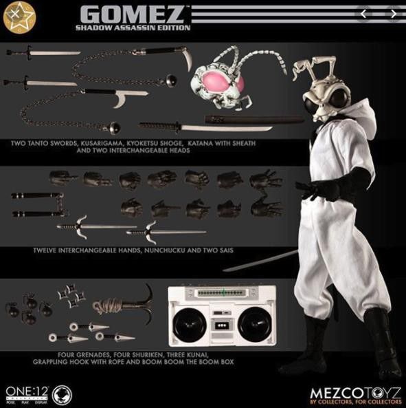 Mezco Shadow Assasin Gomez Asian Exclusive 