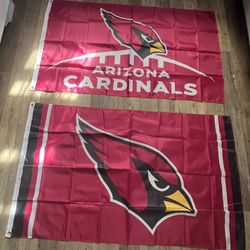 Used Arizona Cardinals Flags Size 3ftx5ft