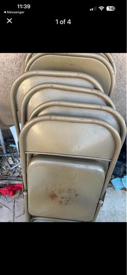 Metal 8 chairs pick up in Perris