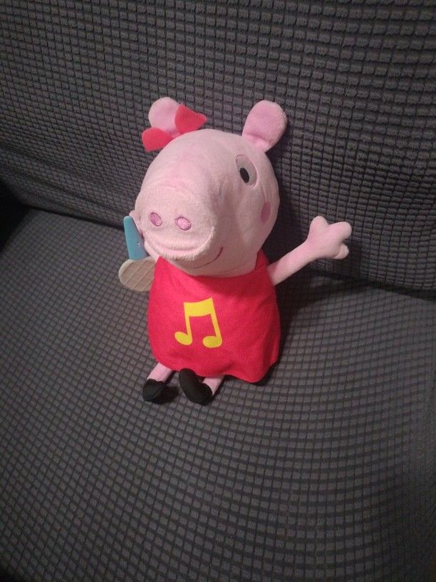 Peppa Pig 13" Tall Singing Plush Doll.