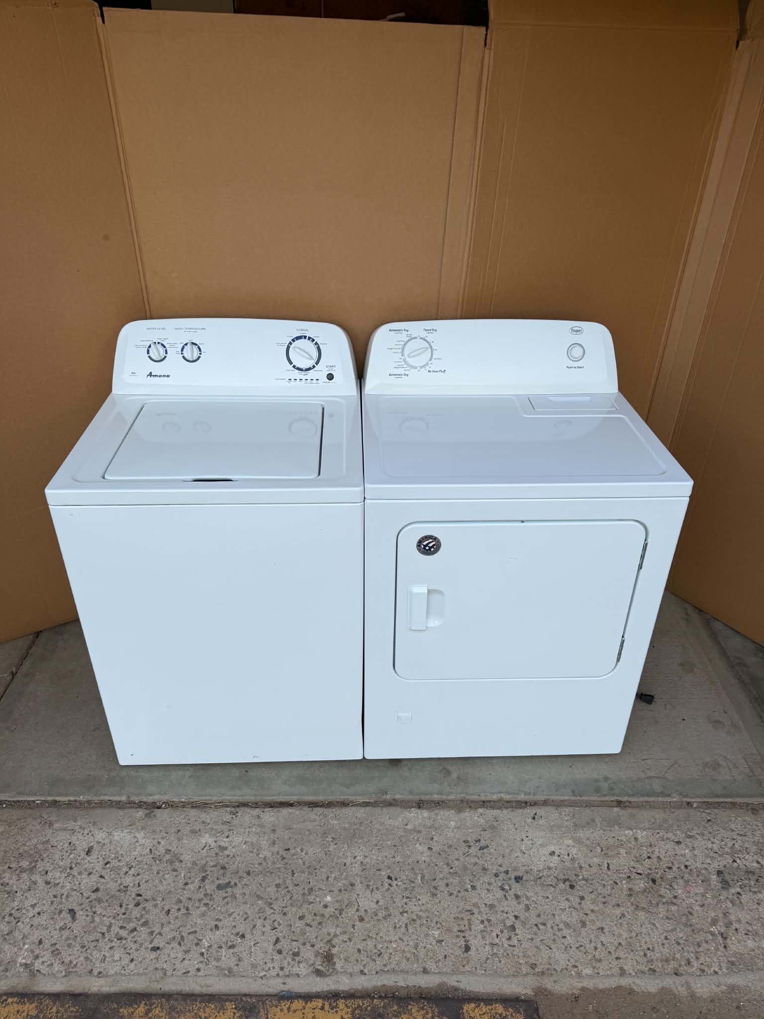 Amana washer and gas dryer