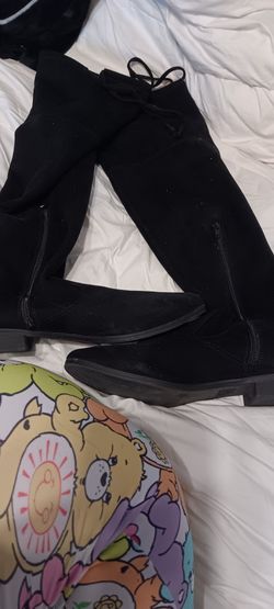 Black Suede Boots 