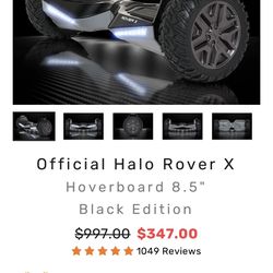 Halo Hoverboard + Carrying Case