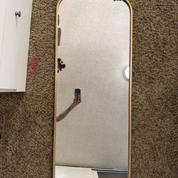 Gold Ornate Arched Mirror