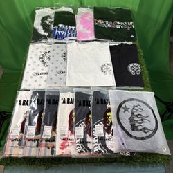 Chrome Hearts, Bape, ALOCS And Hellstar Tees - Individuals Or Wholesale