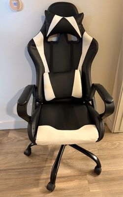 Black leather chair