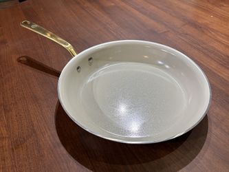 MADE IN 12″ CeramiClad Nonstick Frying Pan w/ Gold Handle