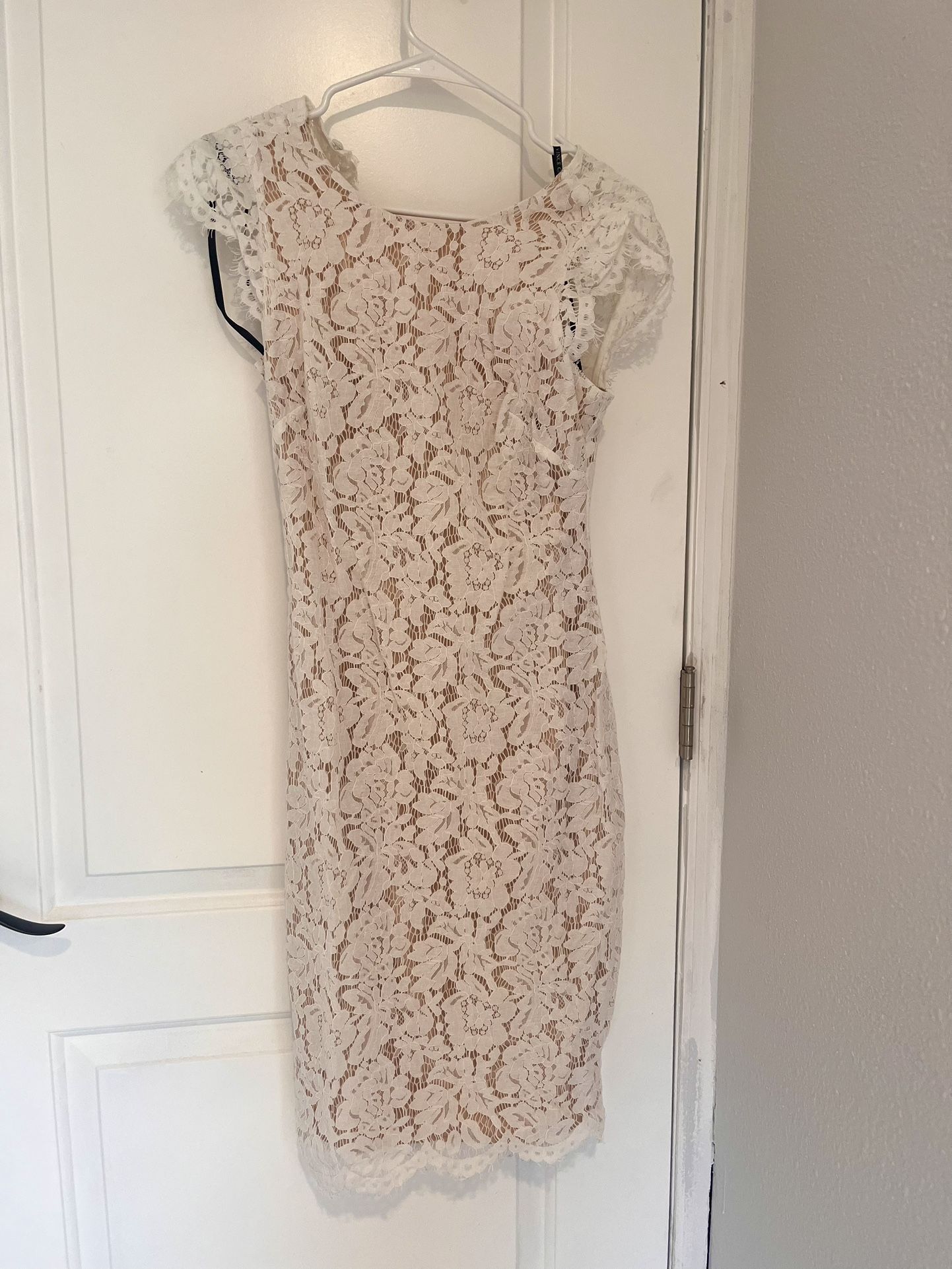 White Laced Dress Vince Camuto