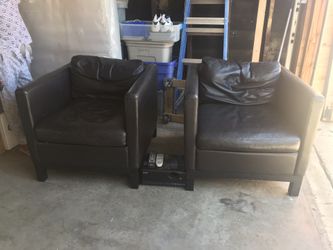 Leather chairs