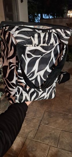 California Innovations Black & White Insulated Cooler Tote Bag