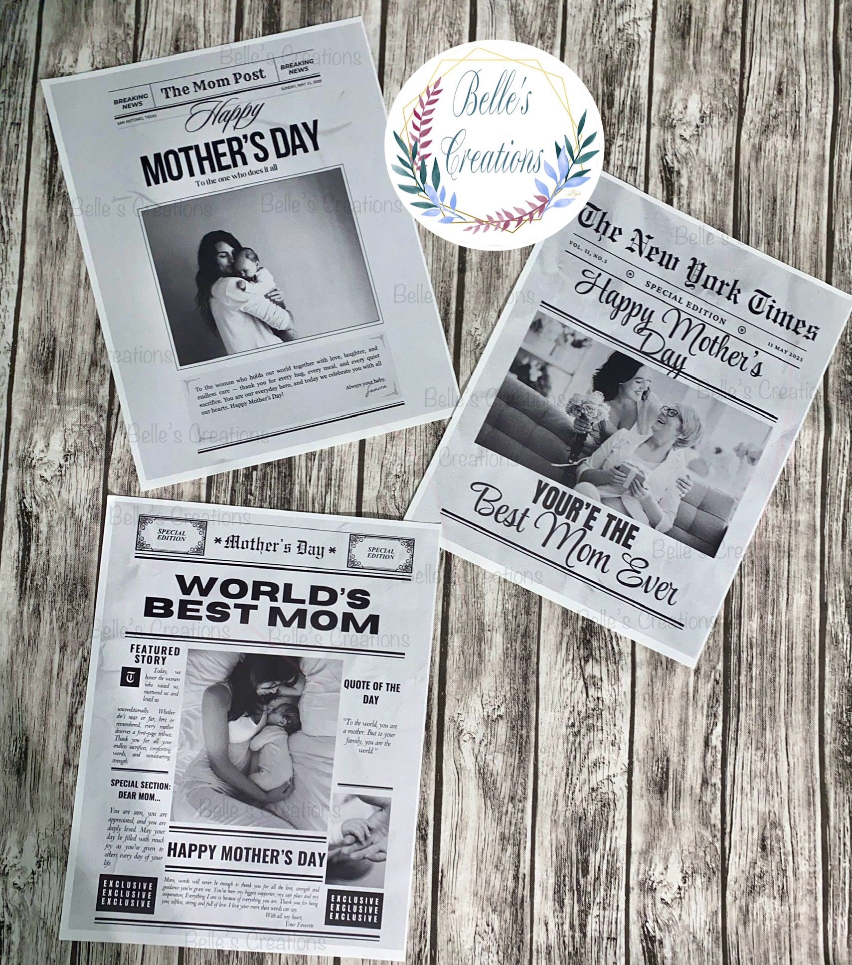Mothers Day Newspaper Article  Sheet