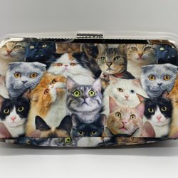 Cat Lady Box Cat Collage Purse/Clutch