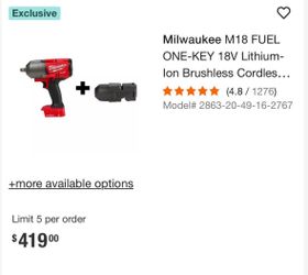 OBO Milwaukee 1/2” impact drill heavy duty carpenter construction