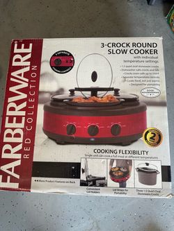 Triple Slow Cooker with Ceramic Nonstick