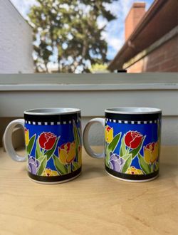 80’s Otagiri Mug Pair