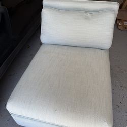 Couch with folded out bed