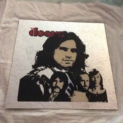 Vntage 12” X 12” Carnival Prize Mirror “The Doors”