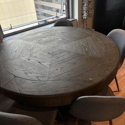 Convertible Round Poker/Dining Table 2in1