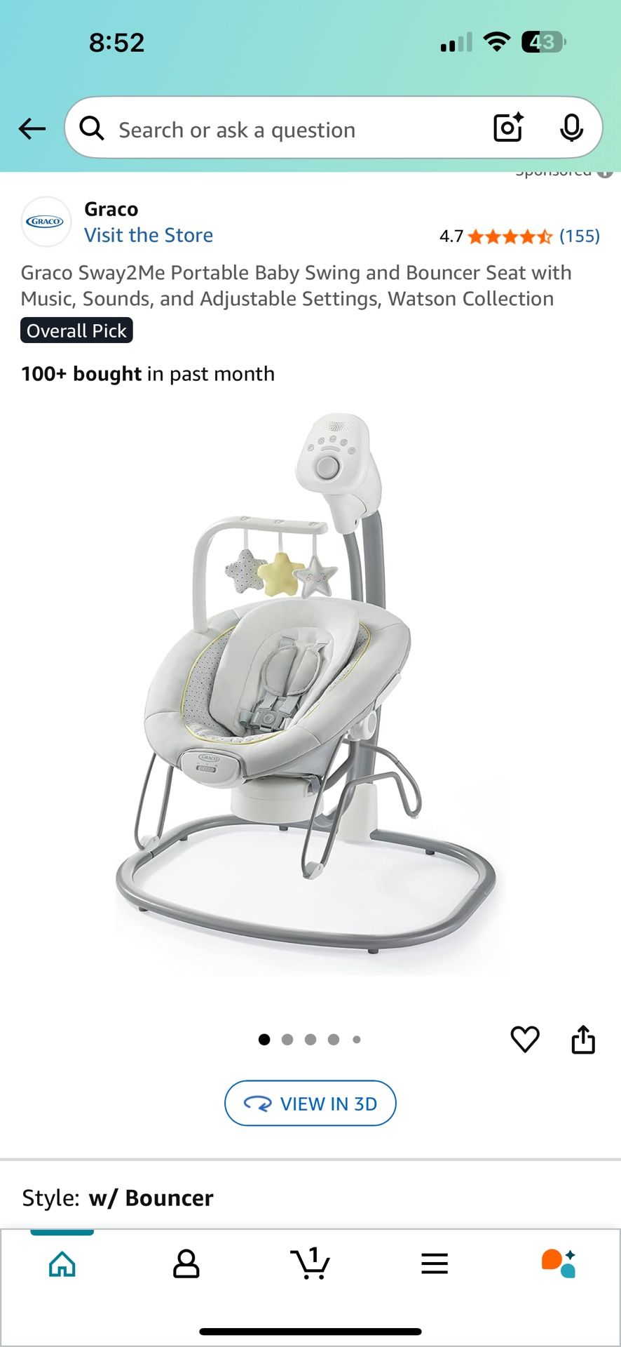 GRACO Portable Baby Swing