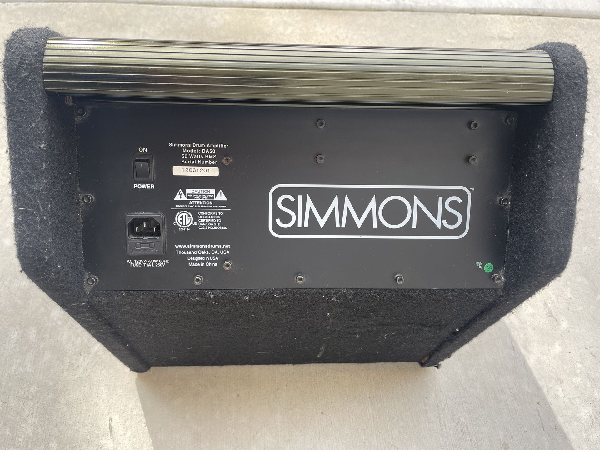 Simmons DA50 Electronic Drum Amp Speaker for Sale in Irvine,