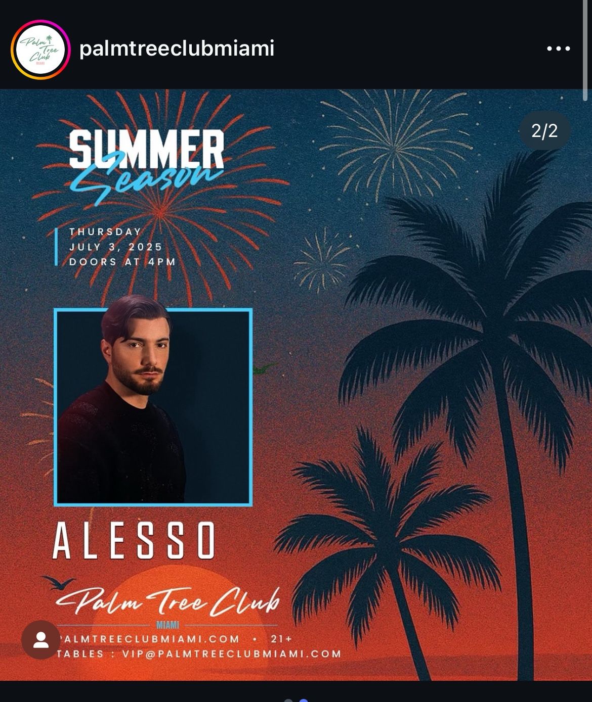 Palm Tree Club- Alesso 7/3/25