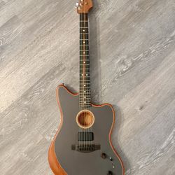 Fender American Acoustasonic Jazzmaster, Tungsten