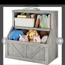 Garvee Kids Bookshelf and Toy Storage,  Bookcase Cabinet with Storage Organizer, Children's Large Cubbies for Playroom Bedroom Nursery 