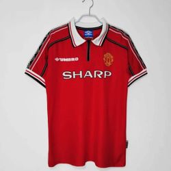 Retro Jersey- Manchester United 1998 Home-Size Large