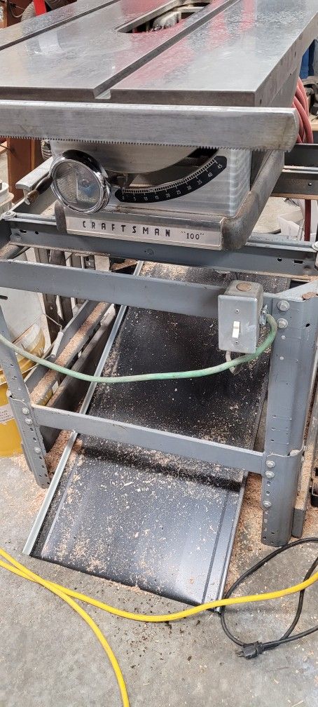 Craftsman 100 Table Saw 1 Horsepower